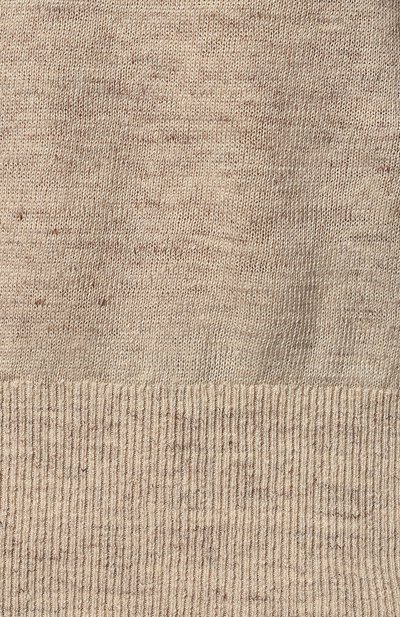 Поло изо льна и хлопка BRUNELLO CUCINELLI бежевого цвета по цене 99500 руб., арт. 221M2L00325, фото 5 Поло изо льна и хлопка BRUNELLO CUCINELLI, арт. 221M2L00325, фото 5