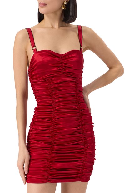 Атласное платье DOLCE & GABBANA, арт. F6TPXT/FURAD, фото 3