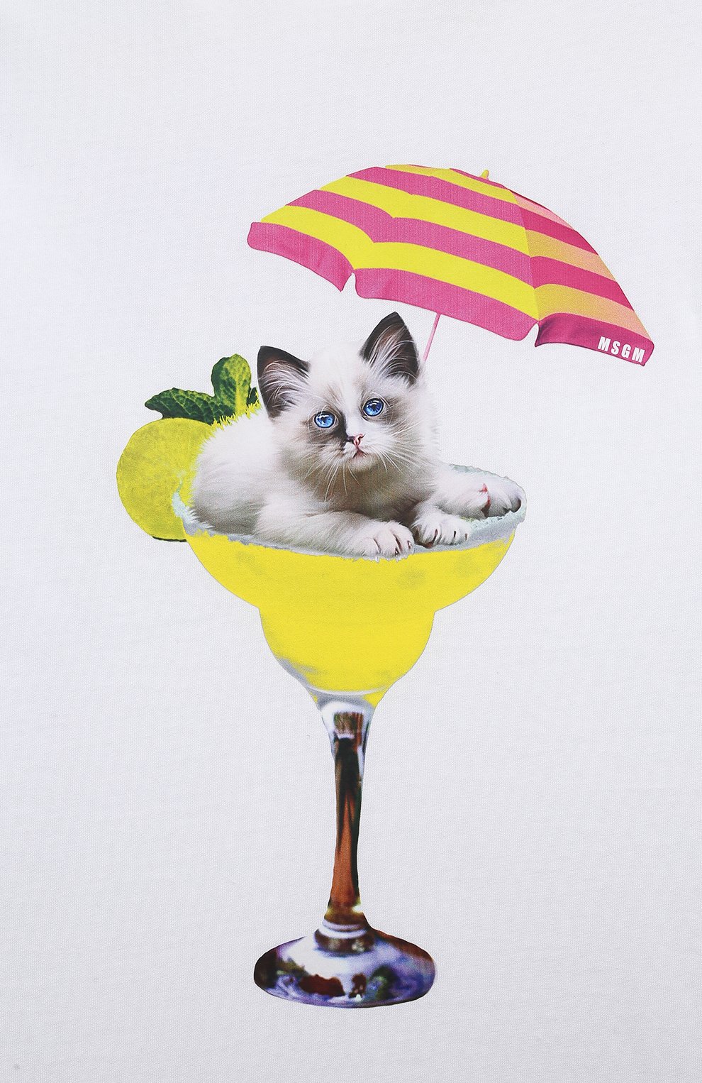 Хлопковая футболка MSGM KIDS, арт. S4MSJGTH282, фото 3