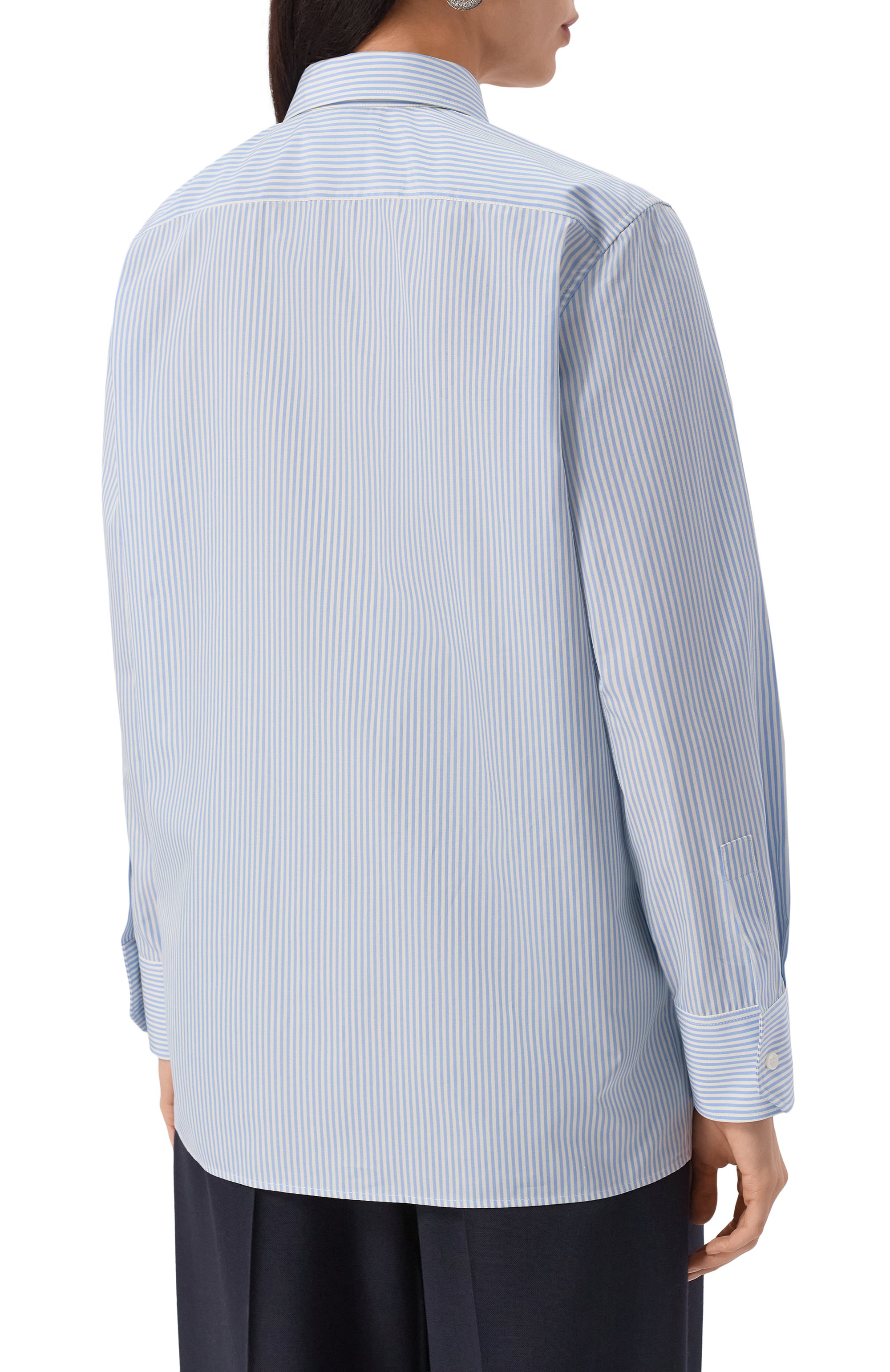 Хлопковая рубашка SAINT LAURENT, арт. 830240/Y1L12, фото 4