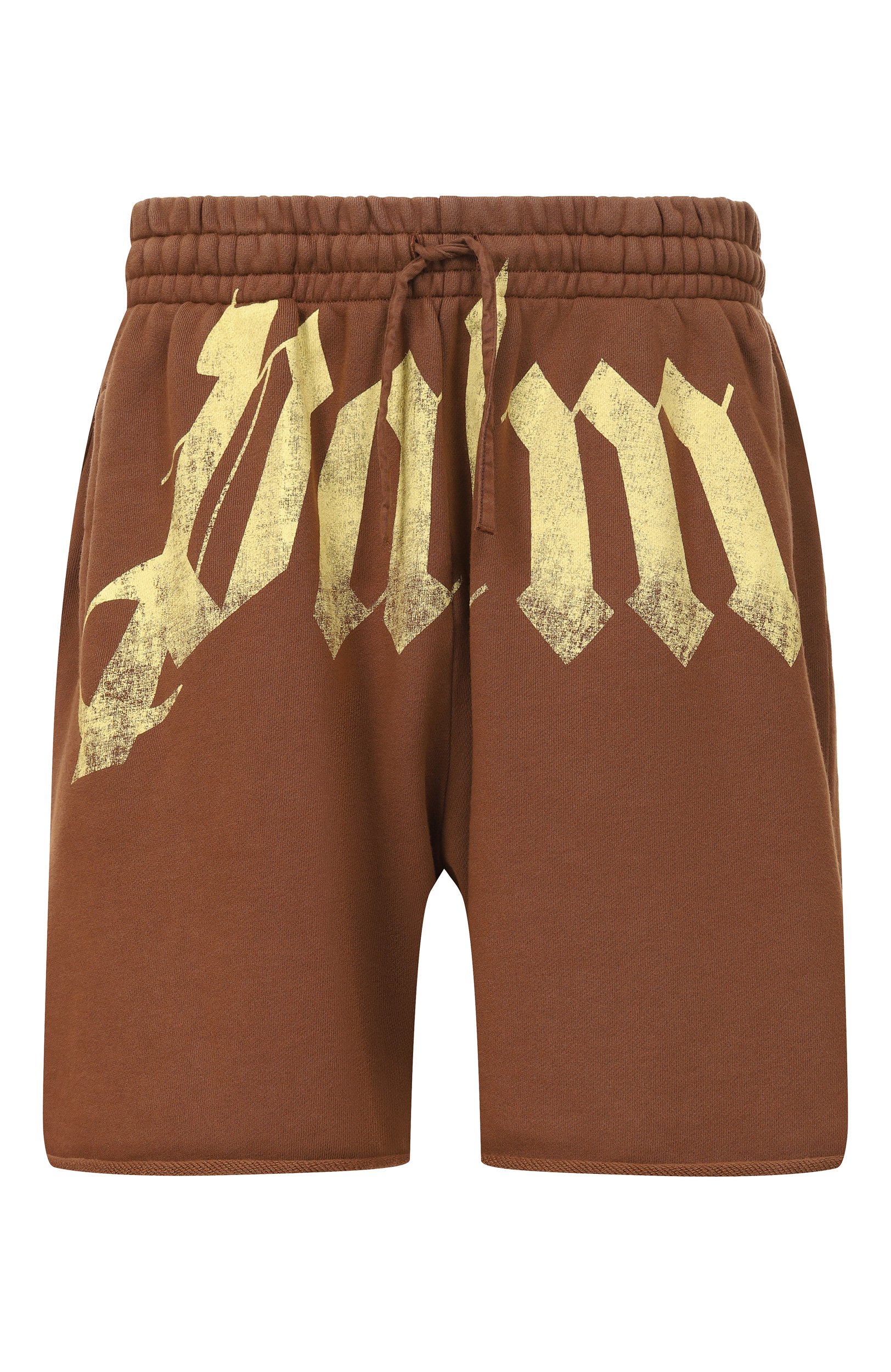 Хлопковые шорты PALM ANGELS коричневого цвета по цене 33600 руб., арт. PAMCV002FL003, фото 1 Хлопковые шорты PALM ANGELS, арт. PAMCV002FL003, фото 1