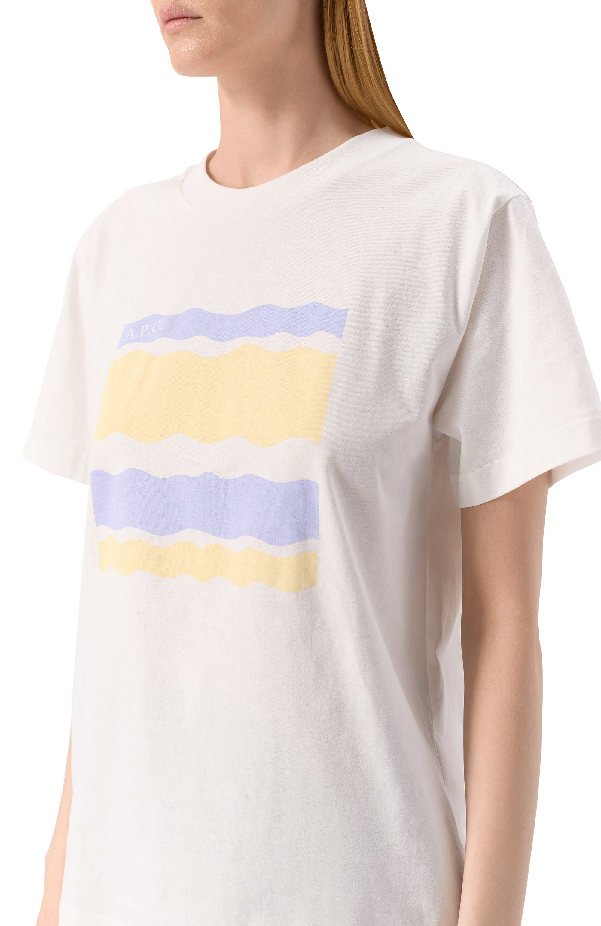 Хлопковая футболка A.P.C., арт. C0GCK-M26506, фото 5