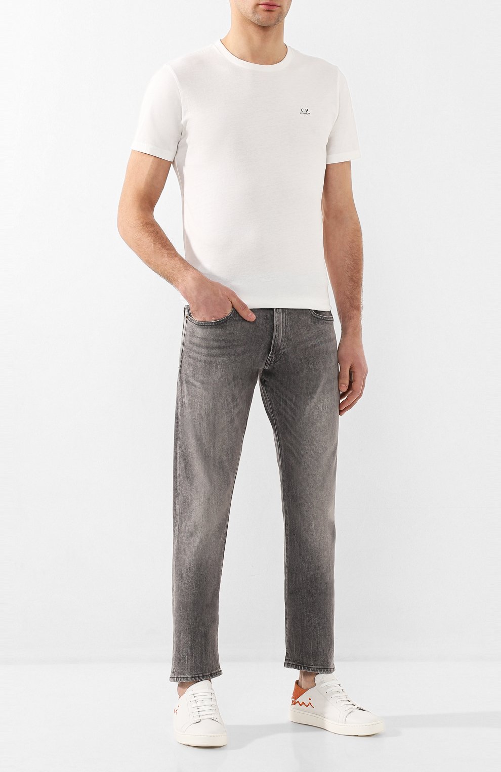 Кожаные кеды SANTONI, арт. MBCN21306BARXBMII43, фото 2