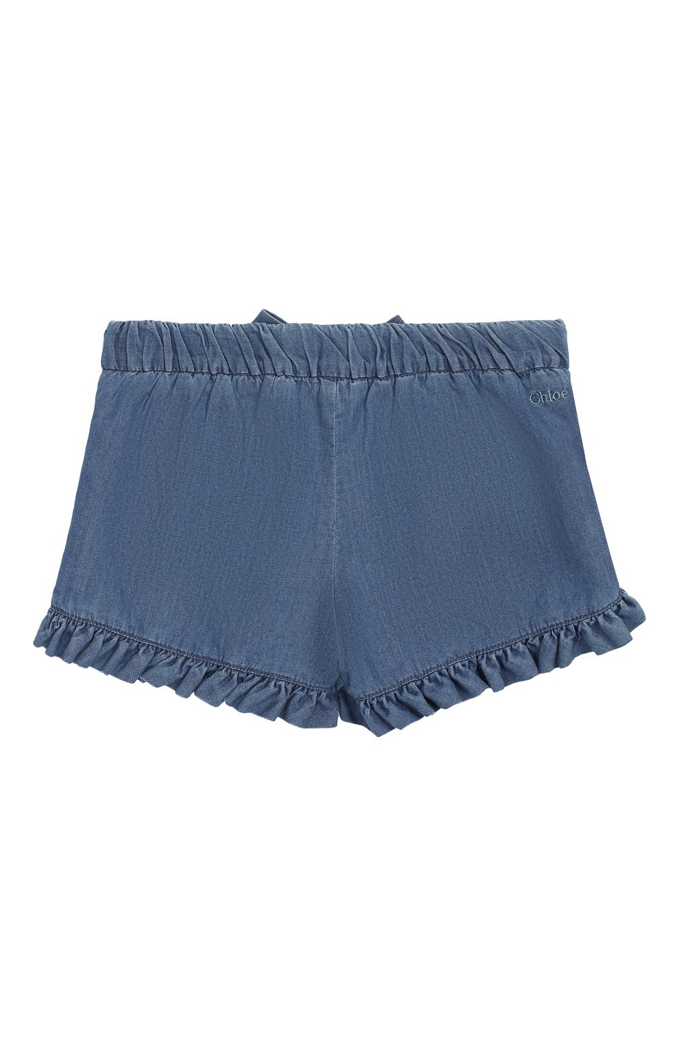 Джинсовые шорты CHLOÉ голубого цвета по цене 9735 руб., арт. C04132/2A-3A, фото 2 Джинсовые шорты CHLOÉ, арт. C04132/2A-3A, фото 2