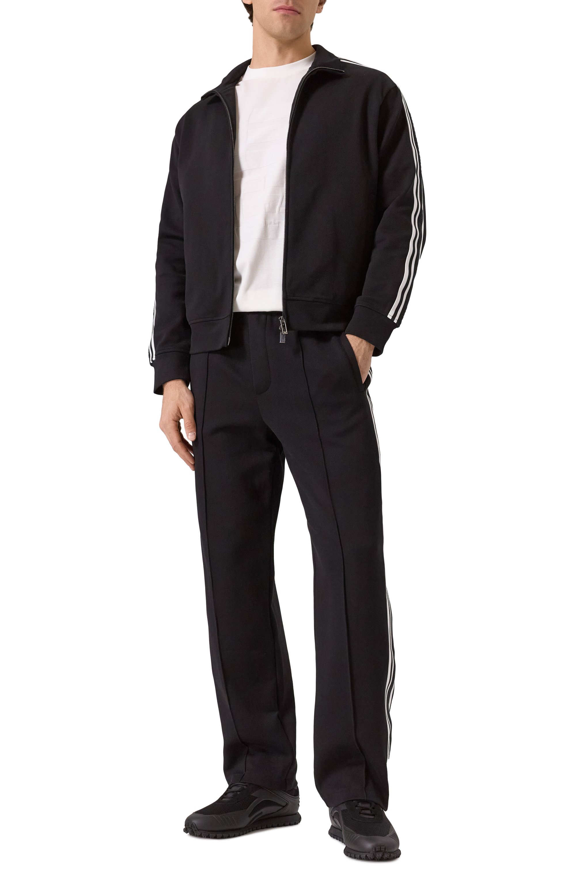 Текстильные кроссовки EMPORIO ARMANI, арт. X4X699/XR359, фото 2