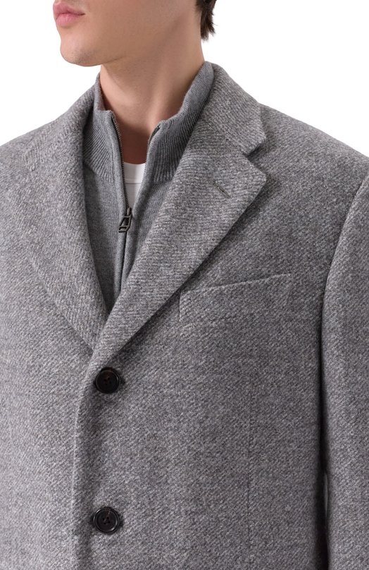 Шерстяное пальто Corneliani 261403-2612204 Серый  261403-2612204 Фото 5