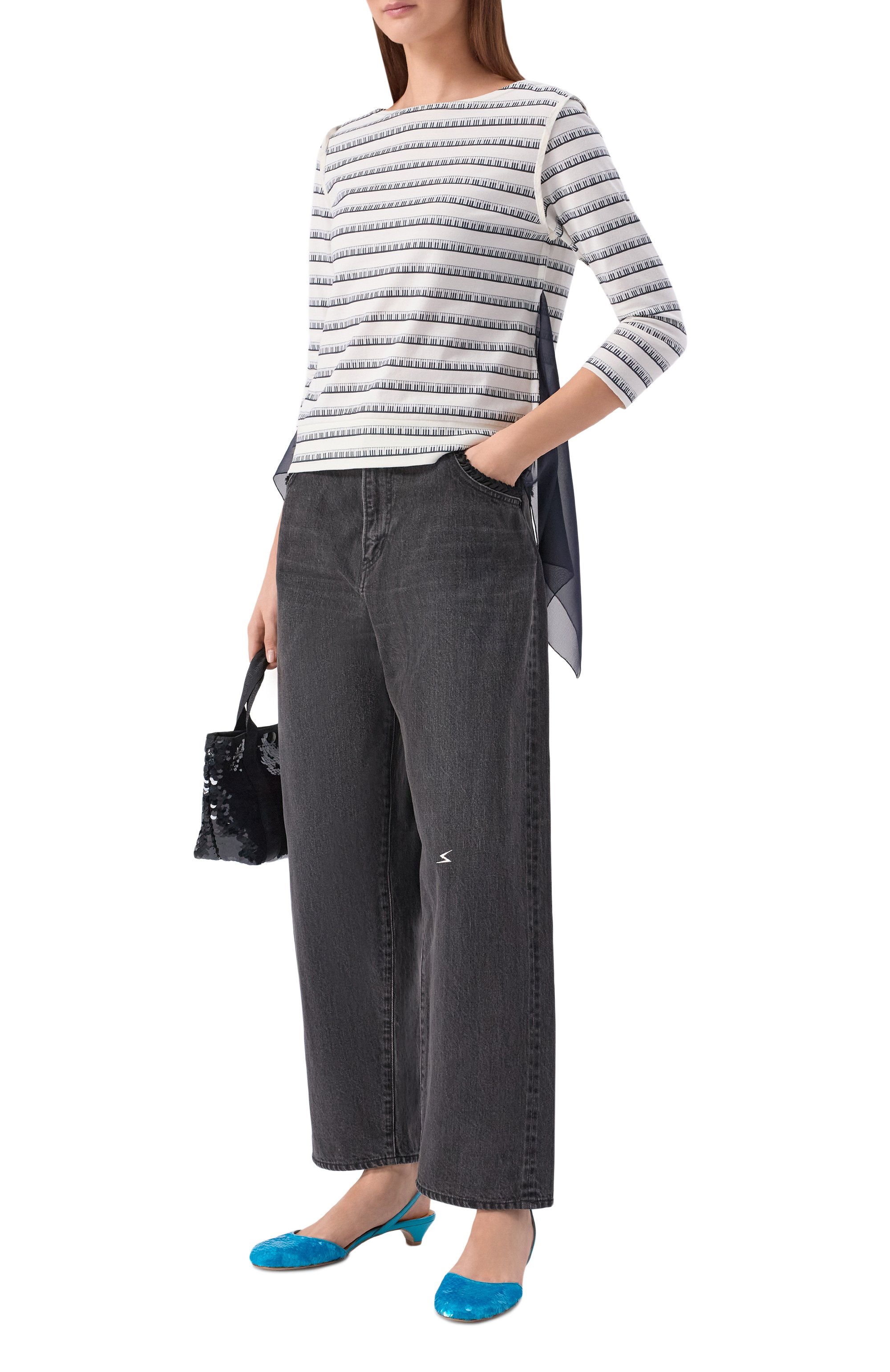 Хлопковый лонгслив UNDERCOVER, арт. UP1F1808, фото 2