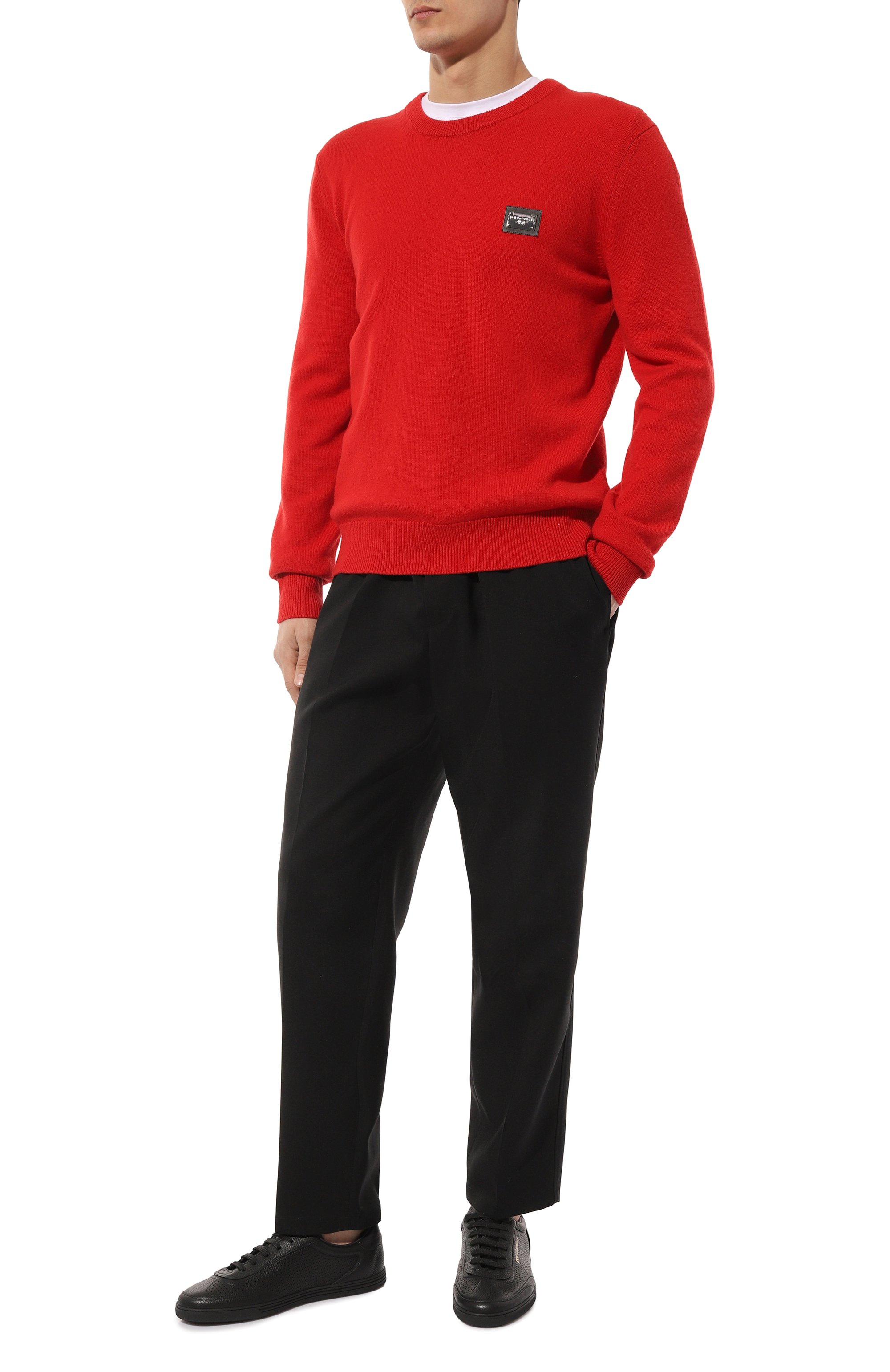 Кожаные кеды saint tropez DOLCE & GABBANA, арт. CS2256/AR837, фото 2