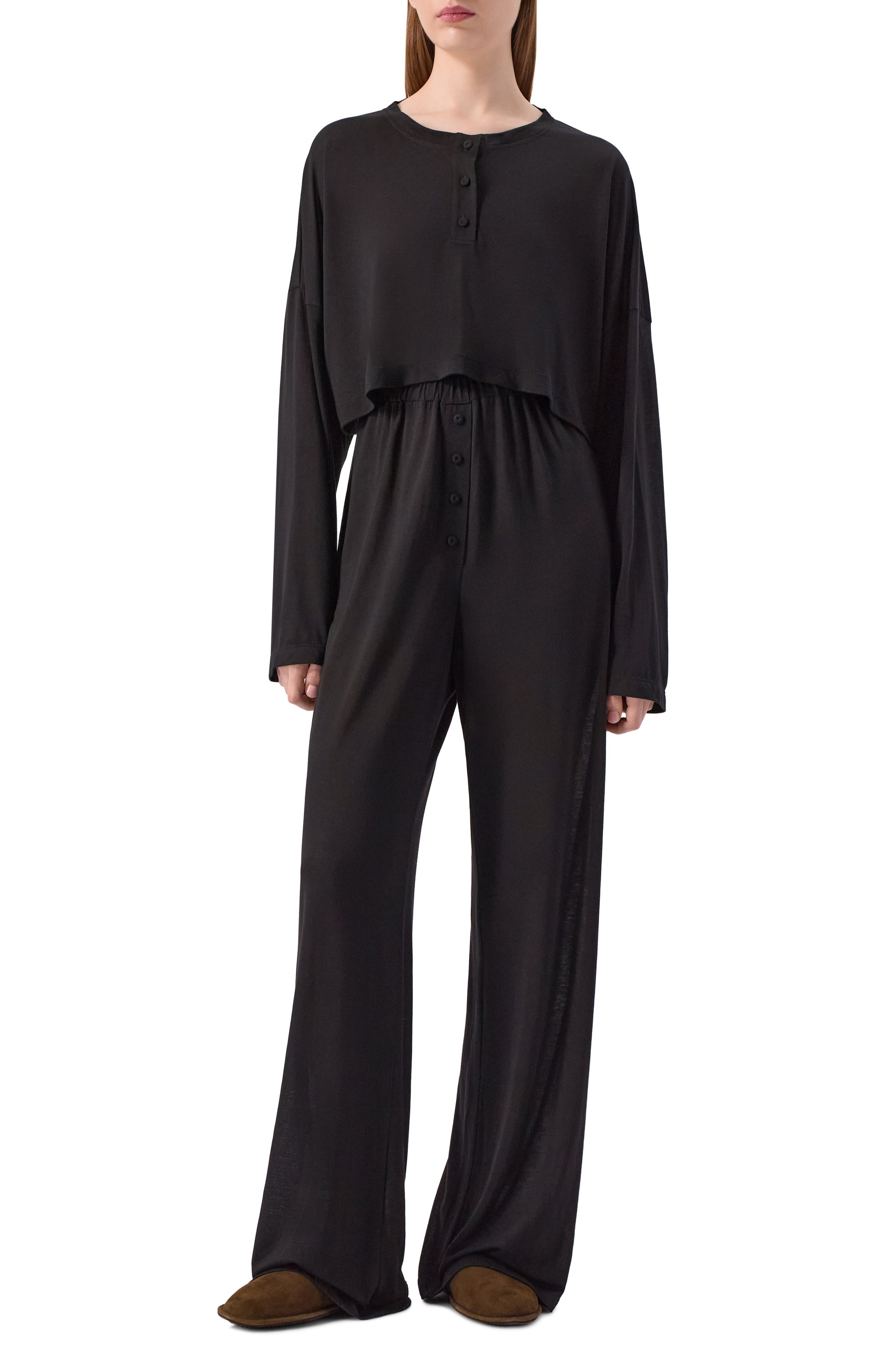 Лонгслив EDOMO черного цвета по цене 16900 руб., арт. T012007SS24, фото 2 Лонгслив EDOMO, арт. T012007SS24, фото 2