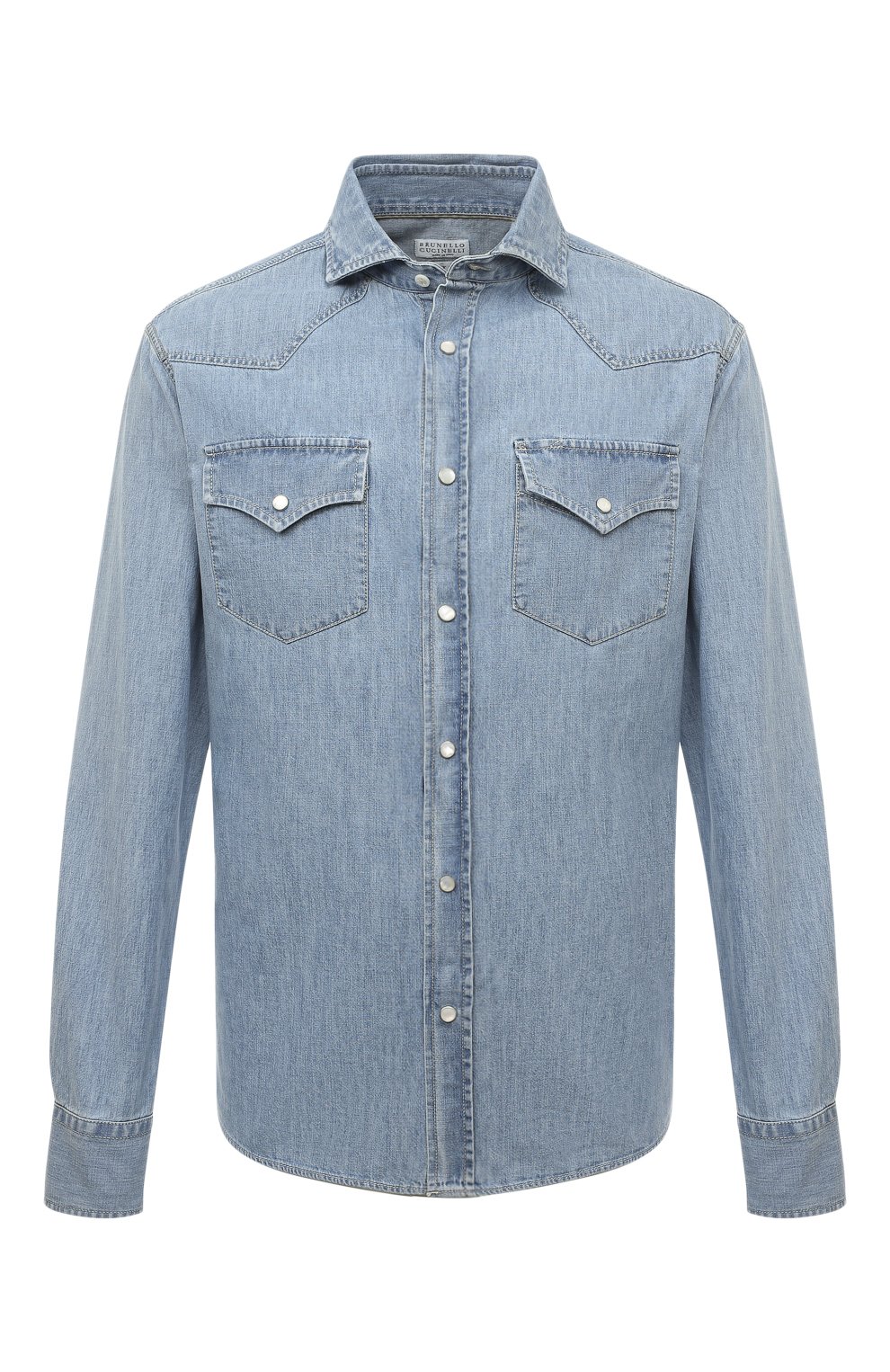 Джинсовая рубашка BRUNELLO CUCINELLI, арт. MH1924008, фото 1