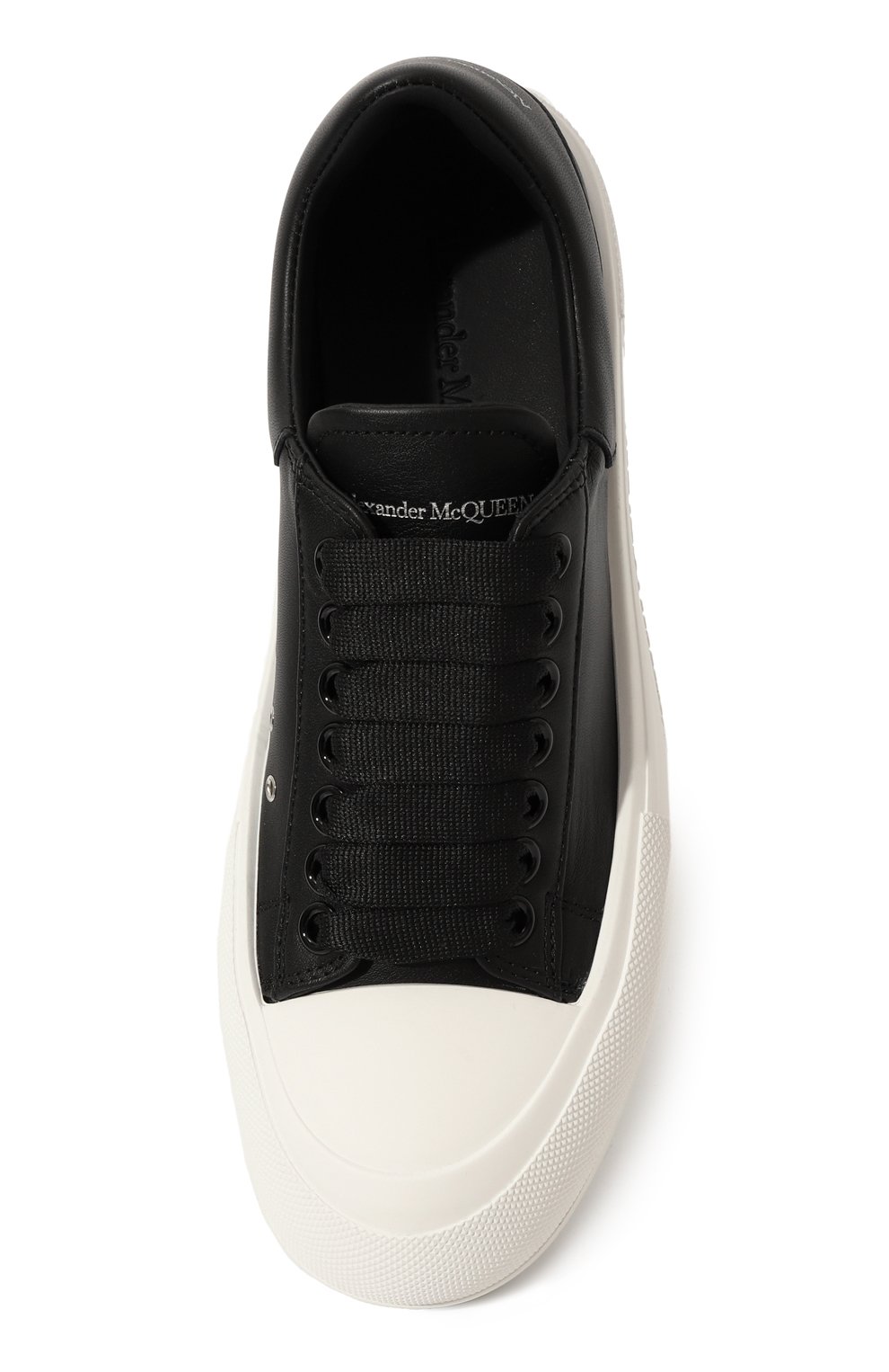 Кожаные кеды deck plimsoll ALEXANDER MCQUEEN, арт. 697121/WIAB6, фото 6