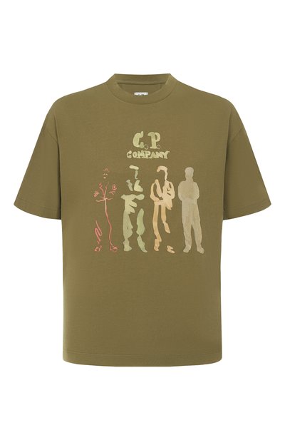 Мужская хлопковая футболка C.P. COMPANY, арт. 19CMTS105A005100W