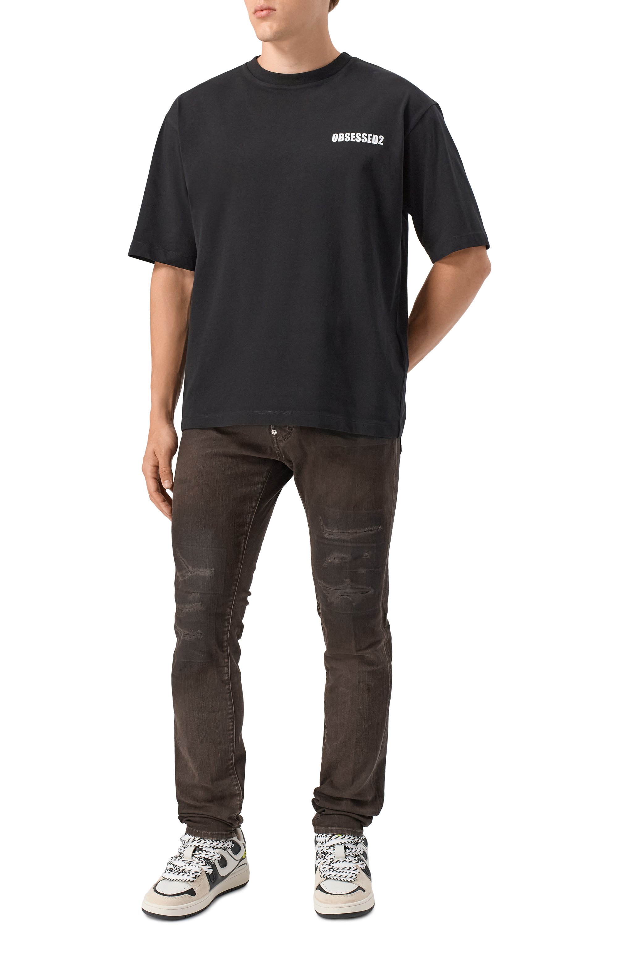 Хлопковая футболка DSQUARED2, арт. S74GD1479/D20033, фото 2