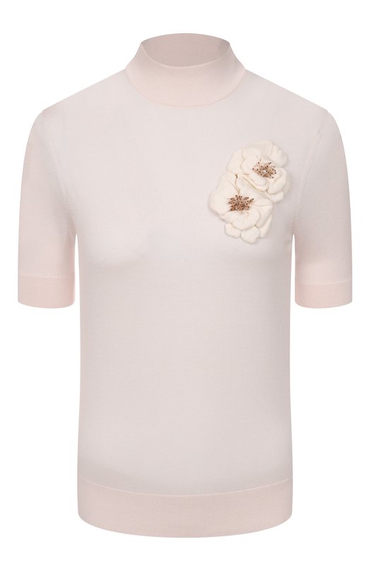 Шелковый топ Dolce & Gabbana FXW52Z/JBS01 Кремовый FXW52Z/JBS01