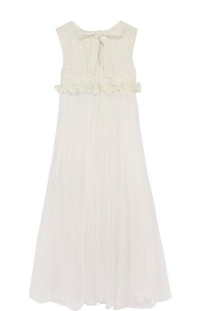 Многослойное платье из шелка и полиамида с кружевной отделкой RHEA COSTA, арт. BBY031/10-14, фото 2