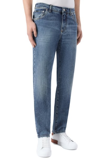 Джинсы slim DOLCE & GABBANA синего цвета по цене 89950 руб., арт. GY07CD/G8PK5, фото 3 Джинсы slim DOLCE & GABBANA, арт. GY07CD/G8PK5, фото 3