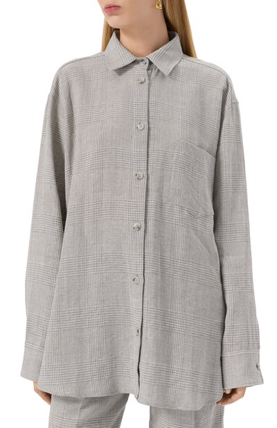 Рубашка THE ANDAMANE серого цвета по цене 61550 руб., арт. T170901C/TNL011, фото 3 Рубашка THE ANDAMANE, арт. T170901C/TNL011, фото 3