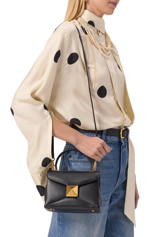 Сумка One Stud mini Valentino 1W0B0L19HHX 0NO Чёрный  1W0B0L19HHX 0NO Фото 2