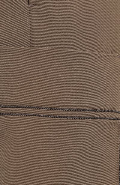Брюки из смеси хлопка и шерсти BRUNELLO CUCINELLI бежевого цвета по цене 137500 руб., арт. MP127P7031, фото 5 Брюки из смеси хлопка и шерсти BRUNELLO CUCINELLI, арт. MP127P7031, фото 5