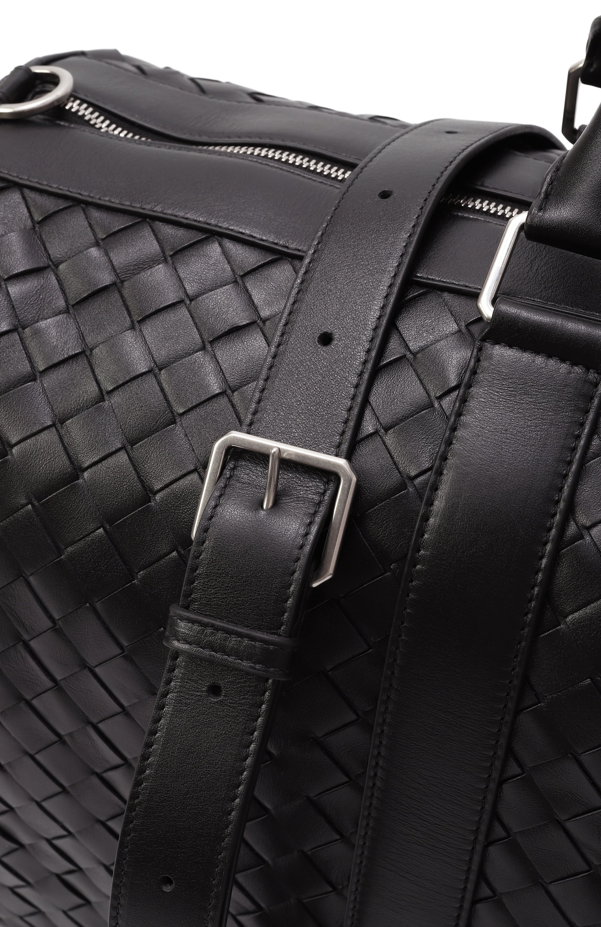 Сумка intrecciato cabin duffle BOTTEGA VENETA черного цвета по цене 799500 руб., арт. 795287 V2HL1, фото 3 Сумка intrecciato cabin duffle BOTTEGA VENETA, арт. 795287 V2HL1, фото 3