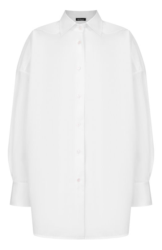 Хлопковая рубашка Kiton D52431H0614301 Белый D52431H0614301