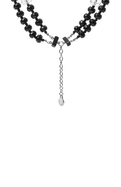 Колье EMPORIO ARMANI черного цвета по цене 29950 руб., арт. EW000823 AF12510, фото 4 Колье EMPORIO ARMANI, арт. EW000823 AF12510, фото 4
