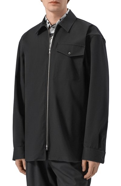 Рубашка из хлопка и шерсти DRIES VAN NOTEN, арт. 020773/3302, фото 3