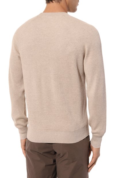 Хлопковый джемпер BRUNELLO CUCINELLI, арт. M29400100, фото 4