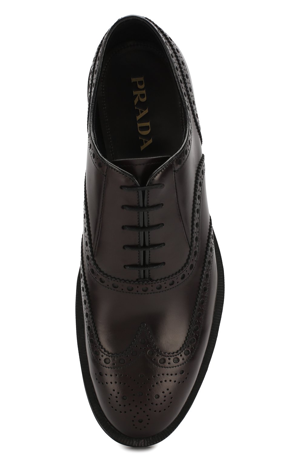 Кожаные оксфорды PRADA, арт. 2EC134-ZJY-F0397, фото 5