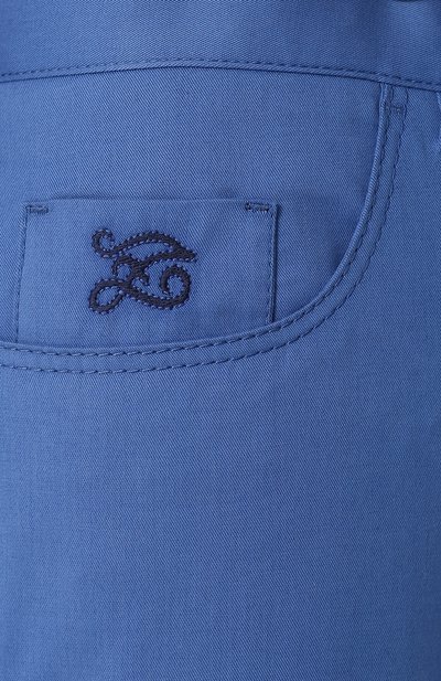 Брюки прямого кроя из смеси хлопка и кашемира ZILLI, арт. M0P-00084-C0CA1/R001, фото 5