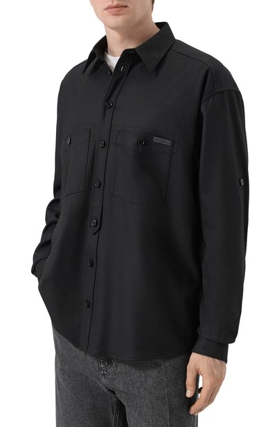 Рубашка из шерсти и хлопка DOLCE & GABBANA, арт. G5NI3T/FU21Q, фото 3