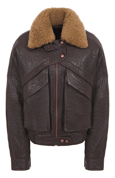 Женская кожаный бомбер MAGDA BUTRYM, арт. 303924