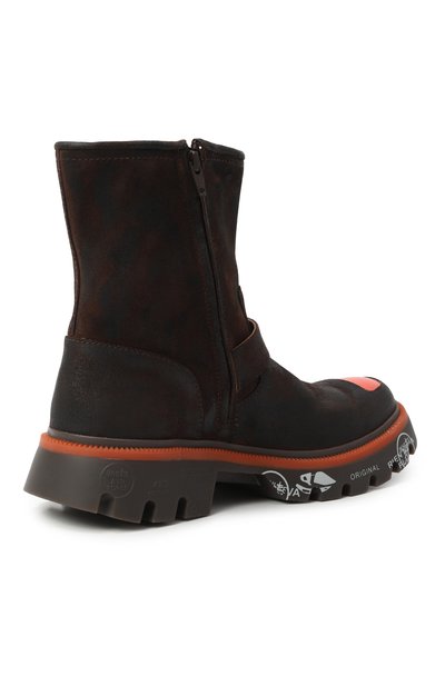 Замшевые ботинки camden PREMIATA темно-коричневого цвета по цене 38450 руб., арт. CAMDEN/VAR 467, фото 5 Замшевые ботинки camden PREMIATA, арт. CAMDEN/VAR 467, фото 5