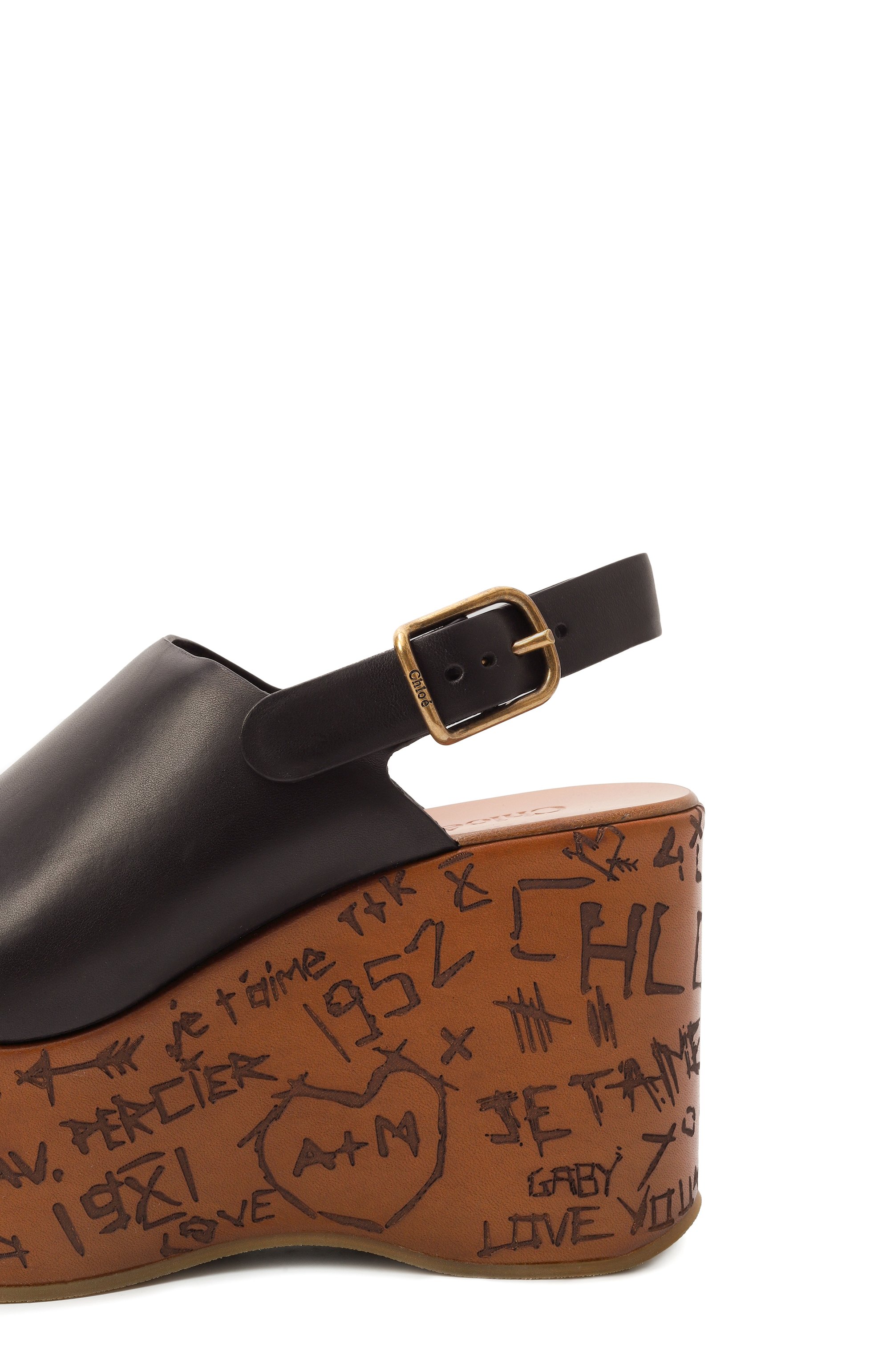 Кожаные босоножки maxime CHLOÉ, арт. CHC25U10GLU, фото 7