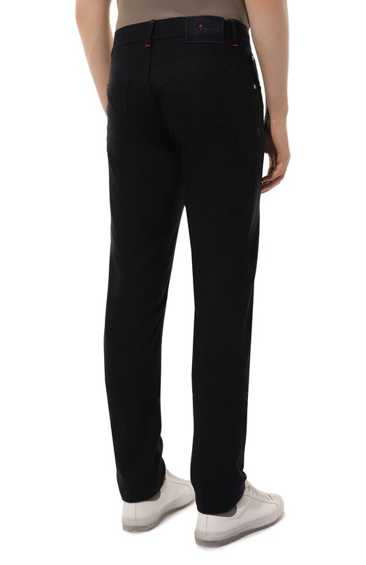 Шерстяные брюки Kiton UPNJSK0123E05 Синий  UPNJSK0123E05 Фото 4