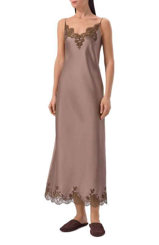 Шелковое платье I.D. Sarrieri L4880 Коричневый  L4880 Фото 3