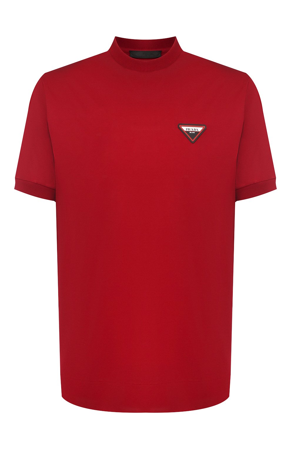 Хлопковая футболка PRADA, арт. UJN558-QYR-F0041, фото 1