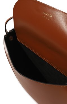Женская сумка corvus NEOUS коричневого цвета, арт. 00038A32 | Фото 5 (Сумки-технические: Сумки top-handle; Размер: medium; Материал: Натуральная кожа; Материал сплава: Проставлено; Др�агоценные камни: Проставлено)