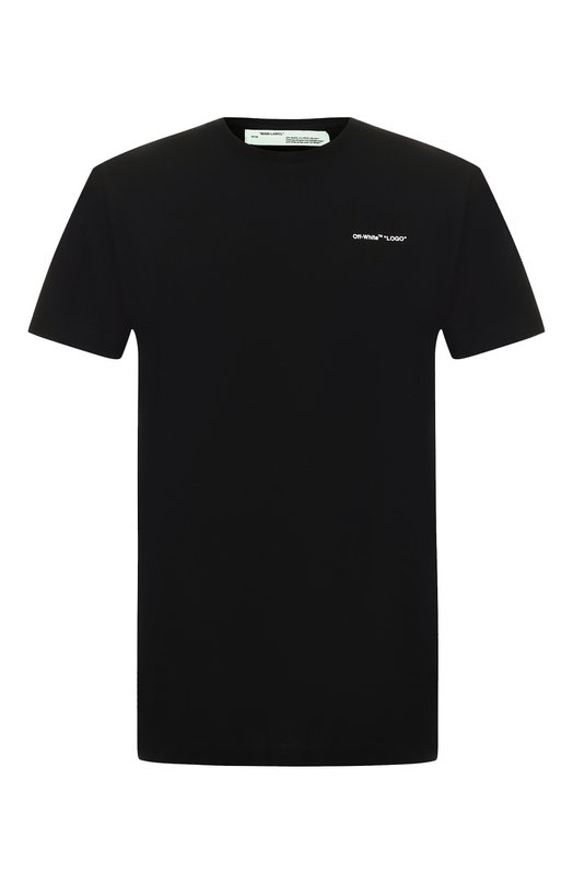 Хлопковая футболка Off-White 0MAA027S191850221001 Чёрный 0MAA027S191850221001