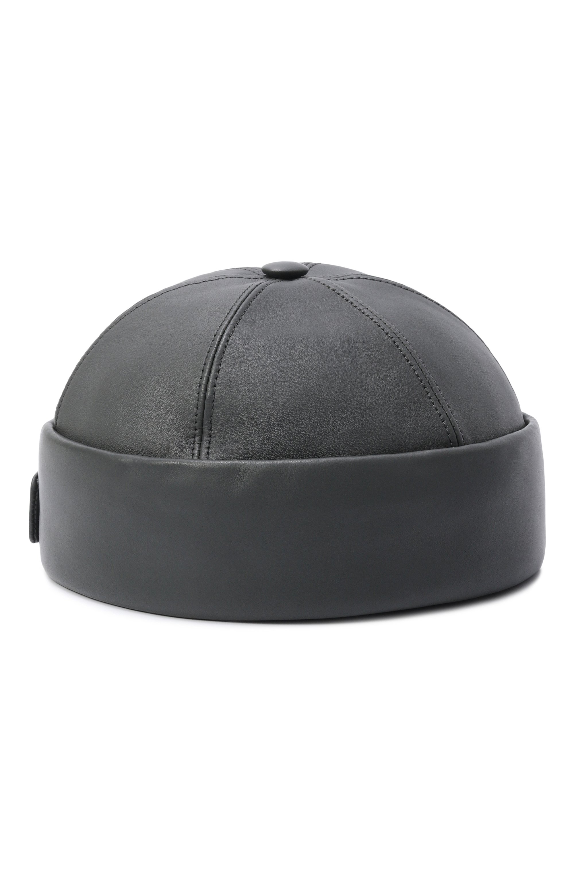 Кожаная шапка ZILLI темно-зеленого цвета по цене 51500 руб., арт. CAP011M1984V00000, фото 1 Кожаная шапка ZILLI, арт. CAP011M1984V00000, фото 1