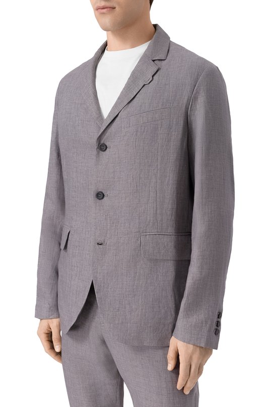 Льняной пиджак Hannes Roether SCHU22MANN.619 Серый  SCHU22MANN.619 Фото 3