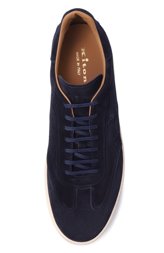 Замшевые кеды Kiton USSA415N01279 Синий  USSA415N01279 Фото 5