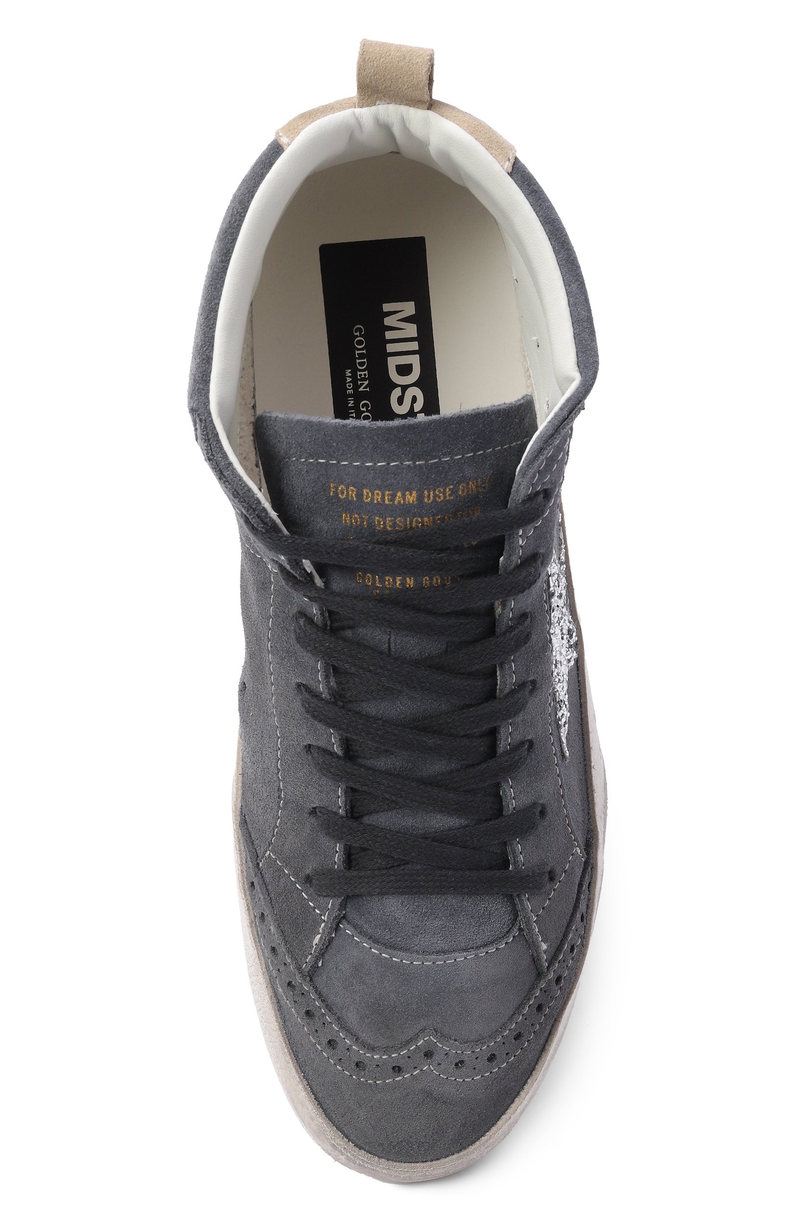 Замшевые кеды mid star GOLDEN GOOSE DELUXE BRAND, арт. GWF00122.F007917, фото 6