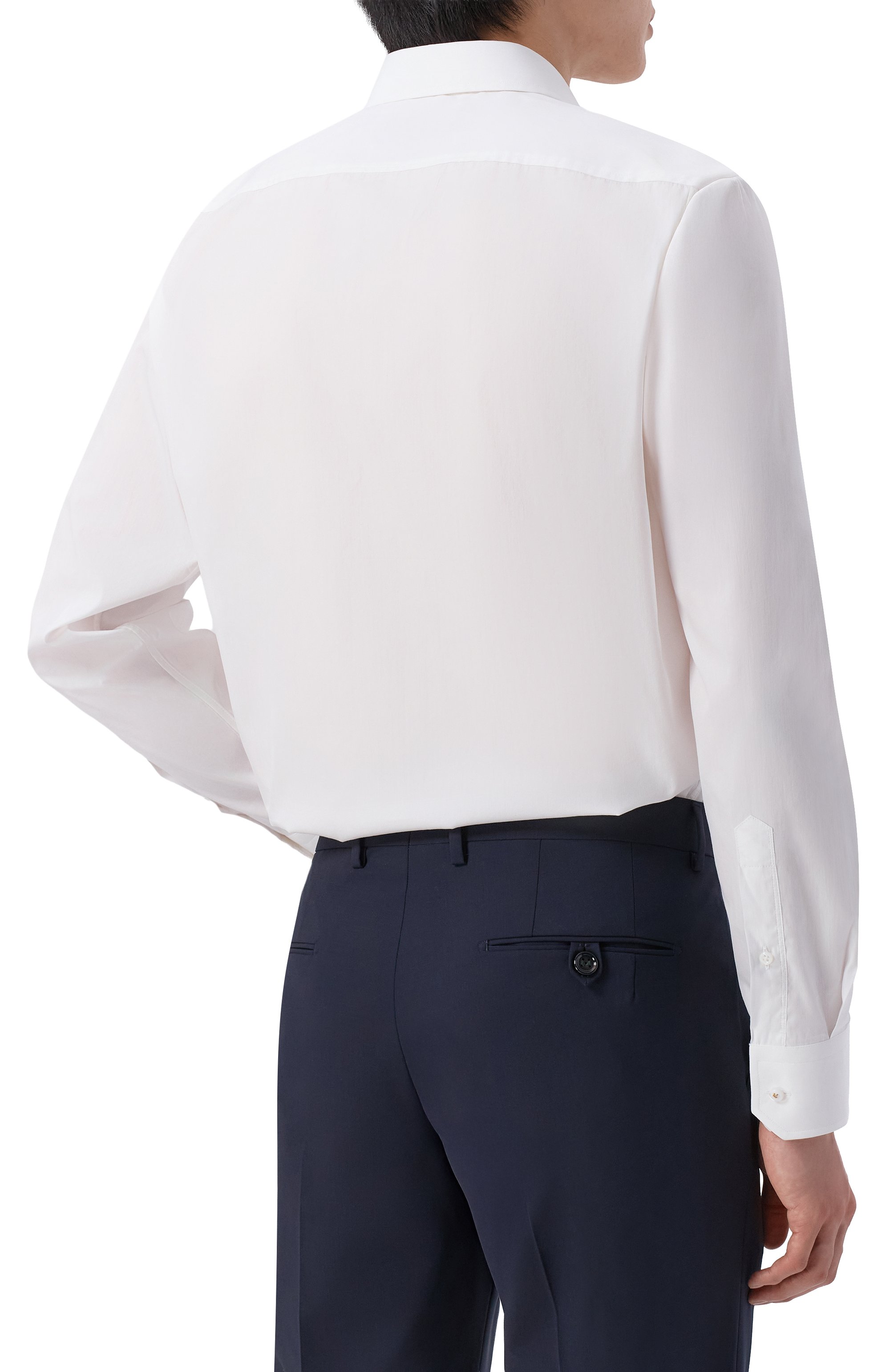 Сорочка из хлопка и шелка BOSS CAMEL, арт. 50560341, фото 4