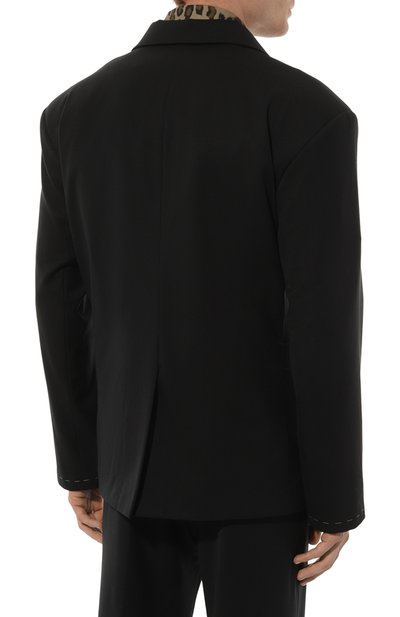 Шерстяной пиджак WHO_AM, арт. MJ1.1-SV2210-BLK, фото 4
