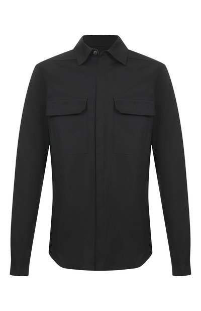 Мужская хлопковая куртка-рубашка RICK OWENS, арт. RU02F4291/TE