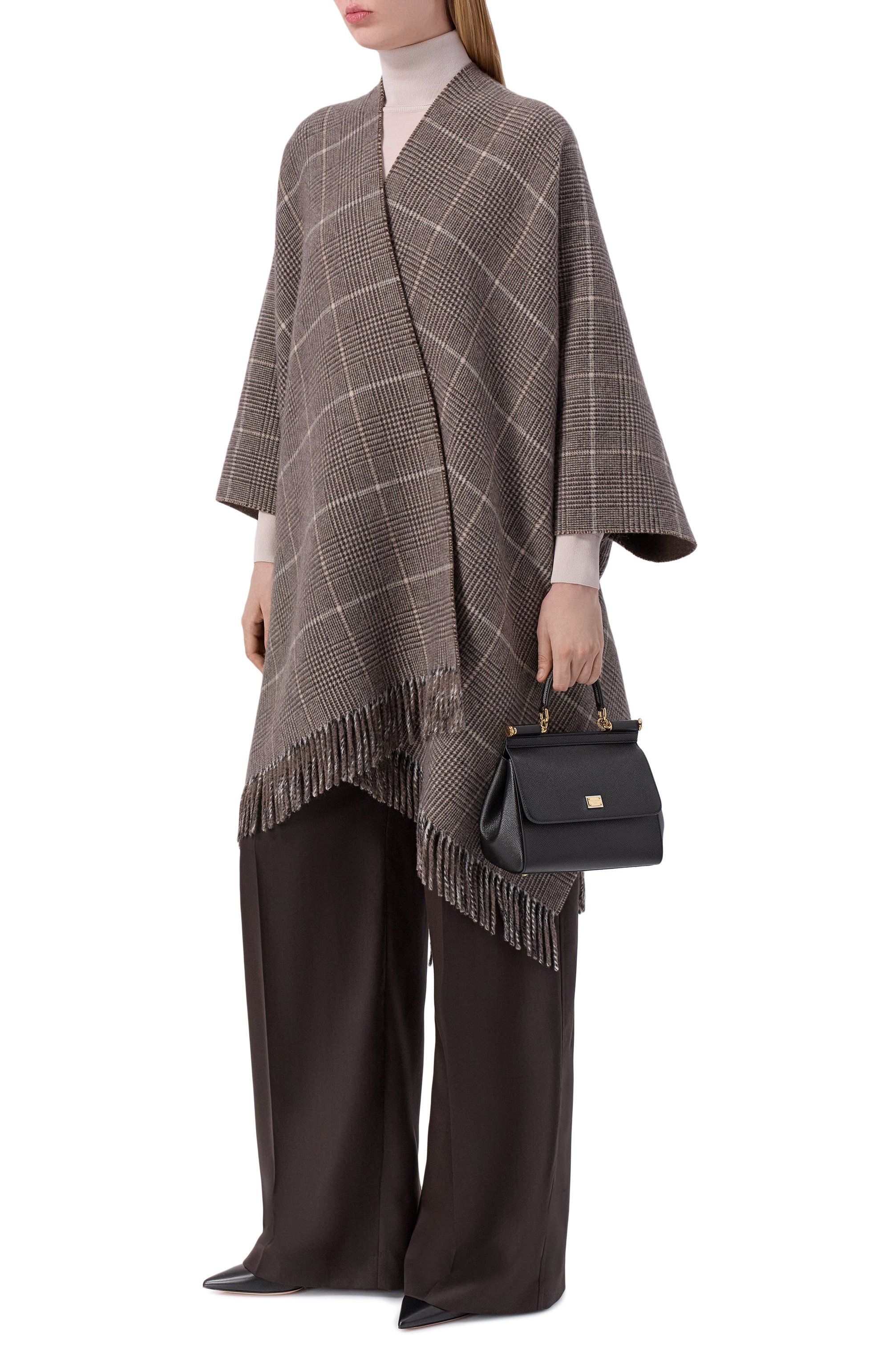 Двустороннее кашемировое пончо BRUNELLO CUCINELLI, арт. MSCDAGP31, фото 2