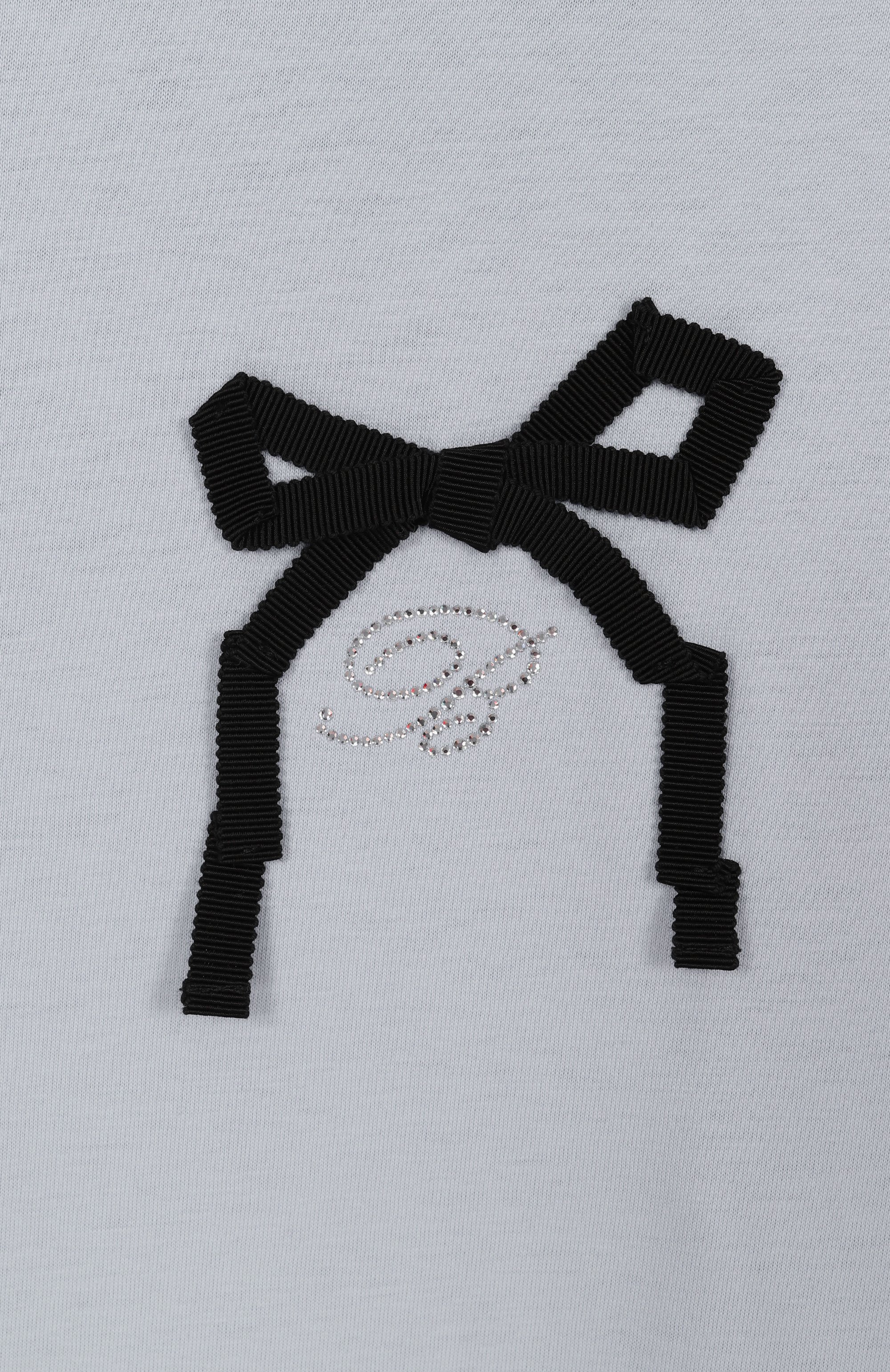 Хлопковая футболка BLUMARINE, арт. BFTS0110/JF054/14-16A, фото 3