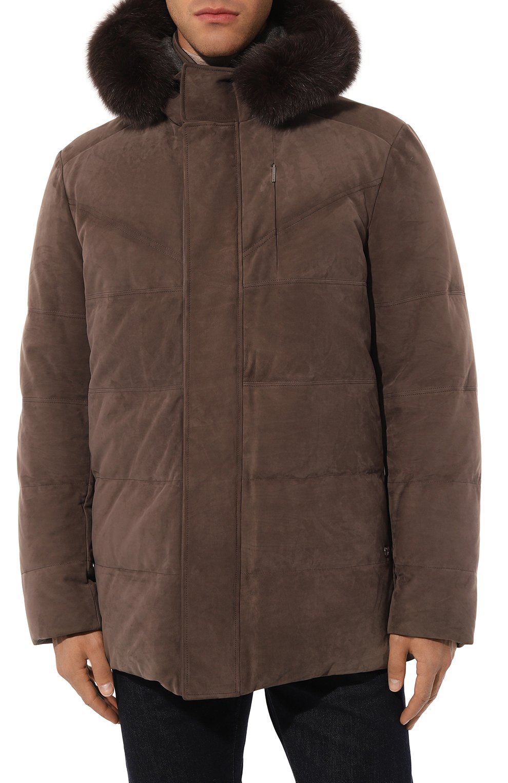 Кожаный пуховик с отделкой из лисицы STEFANO RICCI, арт. M7J2300080/NABIDR, фото 3