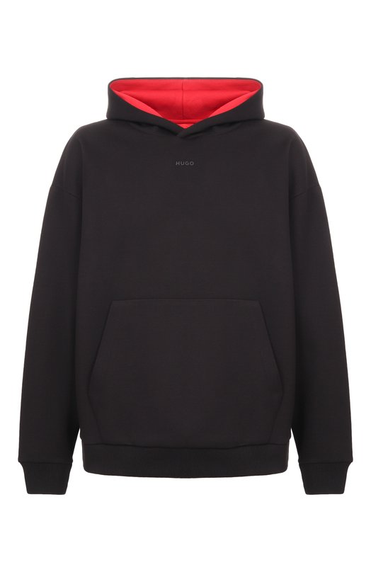 Хлопковое худи HUGO 50554477 Чёрный 50554477